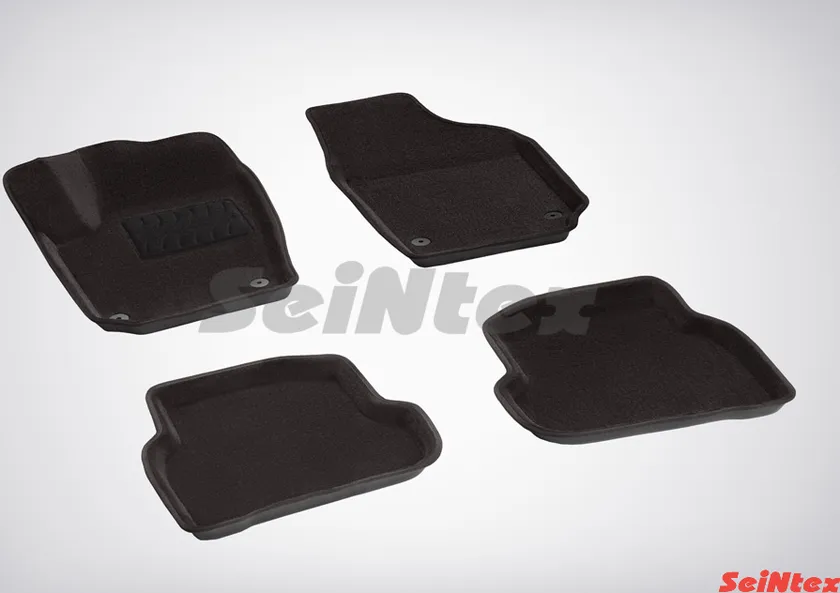Коврики Seintex 3D ворсовые для салона Volkswagen Polo V седан 2010-2020