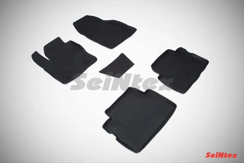 Коврики резиновые Seintex с высоким бортиком для салона Ford C-Max II 2010-2020