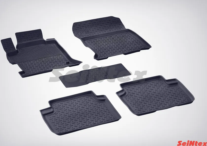 Коврики резиновые Seintex с высоким бортиком для салона  Honda Accord  IX 2012-2020