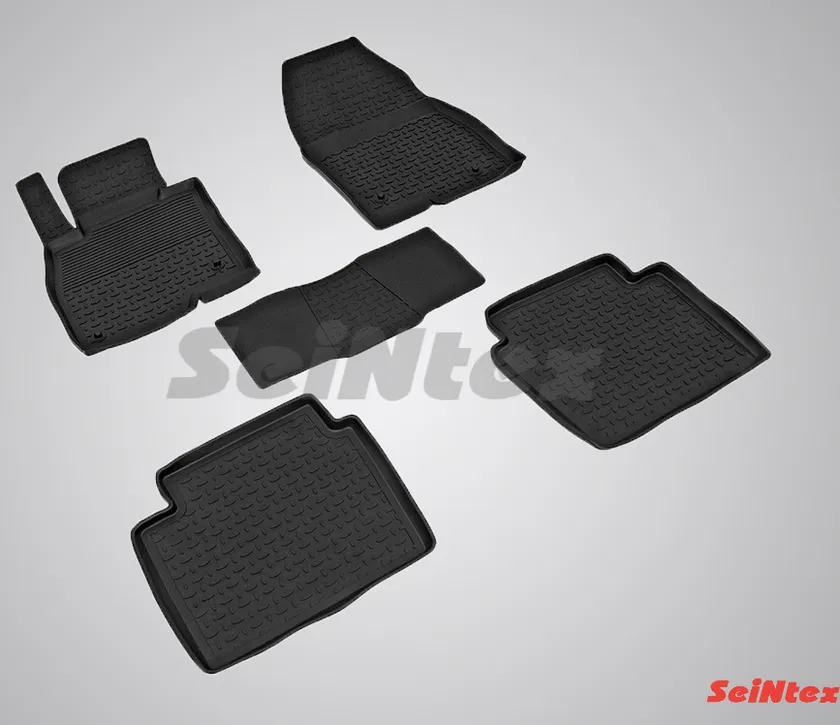 Коврики резиновые Seintex с высоким бортиком для салона Mazda 6 III 2012-2020