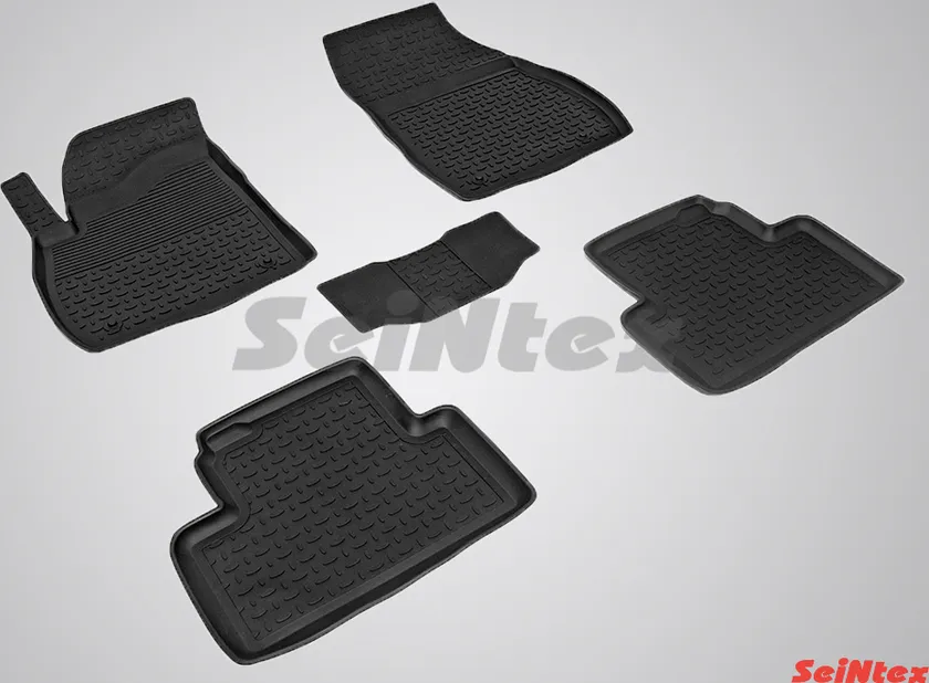Коврики резиновые Seintex с высоким бортиком для салона Opel Zafira C 2012-2020