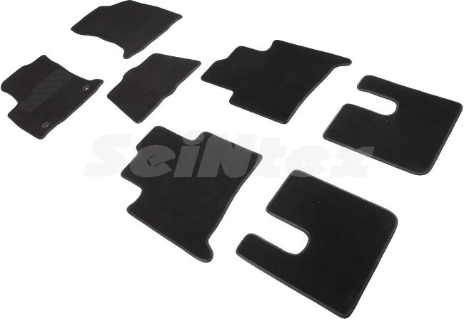Коврики текстильные Seintex (LUX) на резиновой основе для салона Toyota Fortuner II 2015-2020