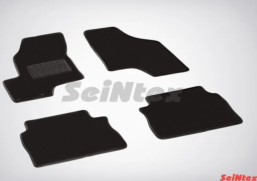 Коврики текстильные Seintex на нескользящей основе для салона Hyundai Santa Fe II 2006-2010
