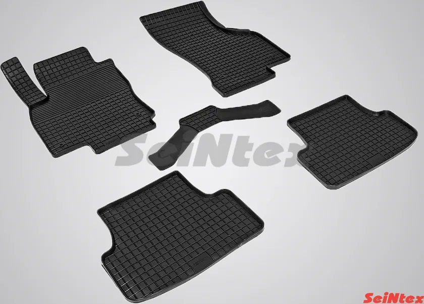 Коврики резиновые Seintex с узором сетка для салона Audi А3 8V 2012-2020