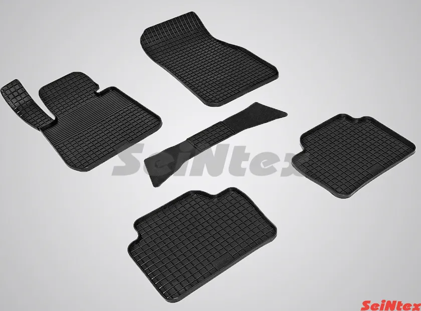 Коврики резиновые Seintex с узором сетка для салона BMW 3 F30 2011-2020