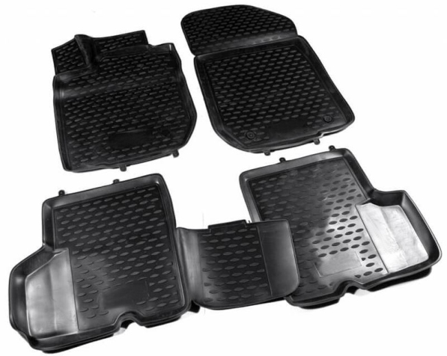 Коврики 3D Format c повышенной износостойкостью для салона Renault Logan II 2012-2020