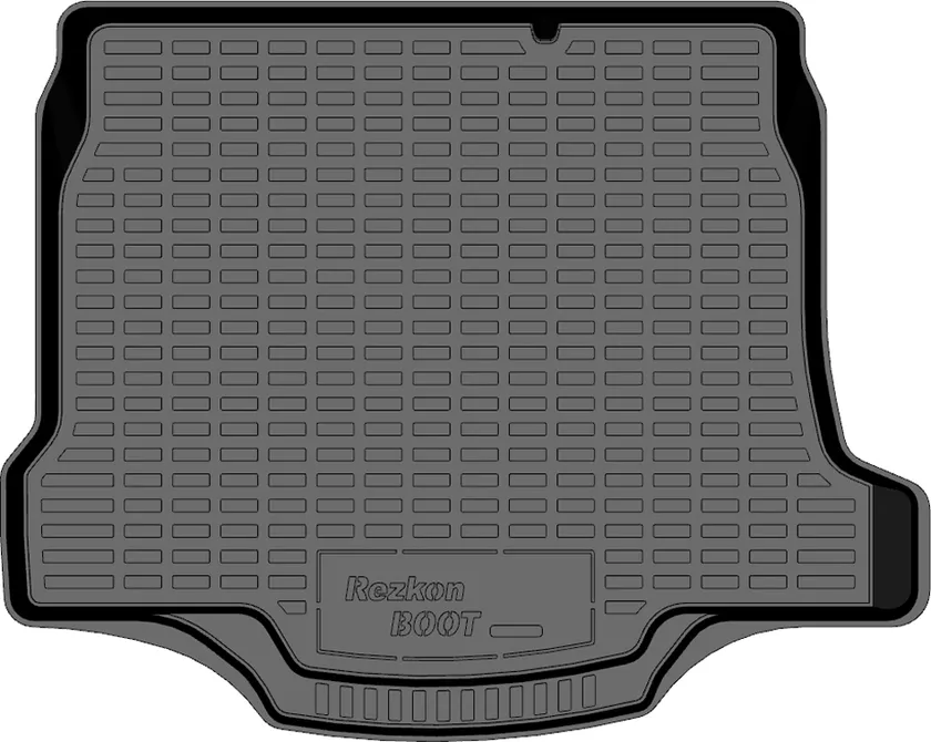 Коврик пластиковый (ПЭТ) Rezkon для багажника Mazda 3 II седан 2009-2013