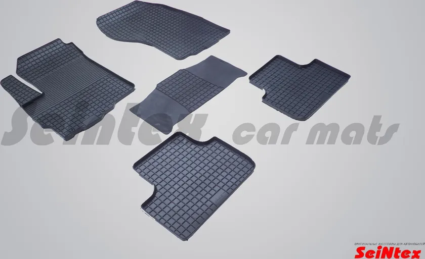 Коврики резиновые Seintex с узором сетка для салона Mitsubishi ASX 2010-2020