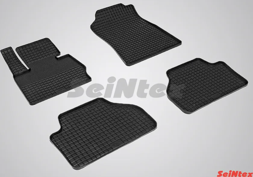 Коврики резиновые Seintex с узором сетка для салона BMW X3 F25 2010-2017