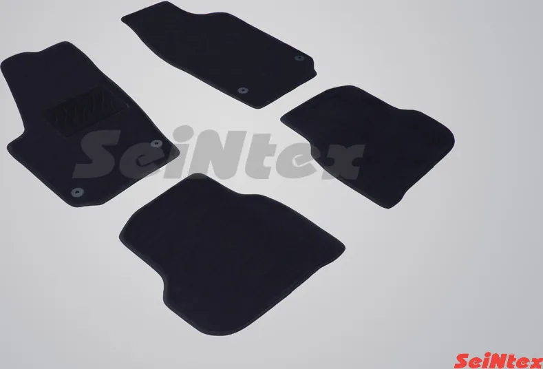 Коврики текстильные Seintex на нескользящей основе для салона Volkswagen Polo V седан 2010-2020