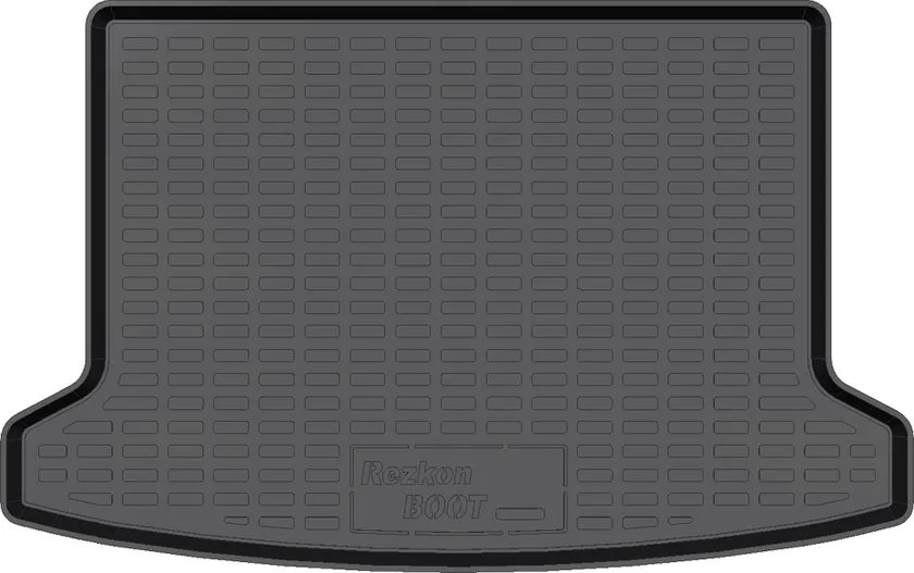 Коврик пластиковый (ПЭТ) Rezkon для багажника Kia Rio IV X-Line 2017-2020