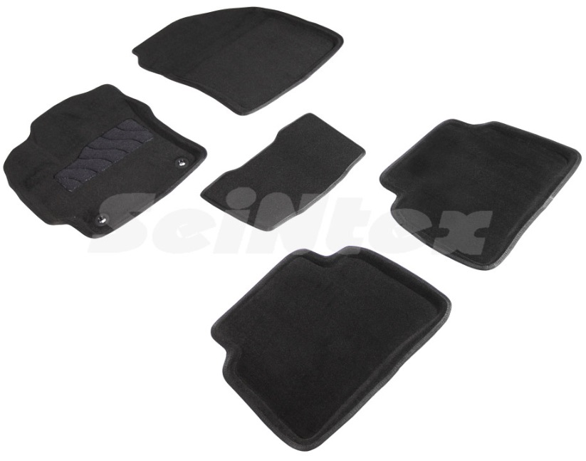 Комплект ковриков Seintex 3D ворсовые для салона и багажника Toyota Corolla E210 2019-2020 черный
