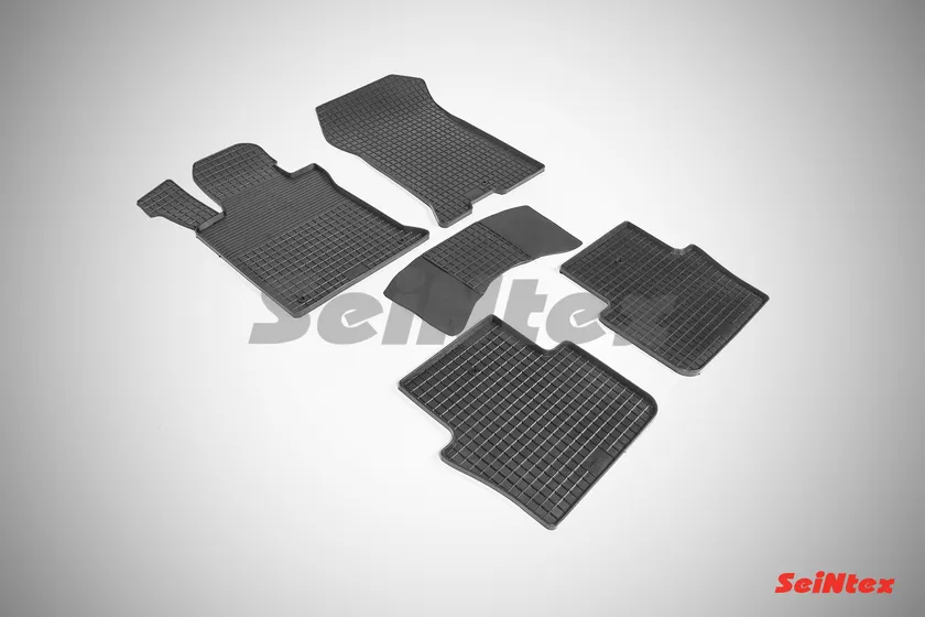 Коврики резиновые Seintex с узором сетка для салона Acura TLX 2014-2020