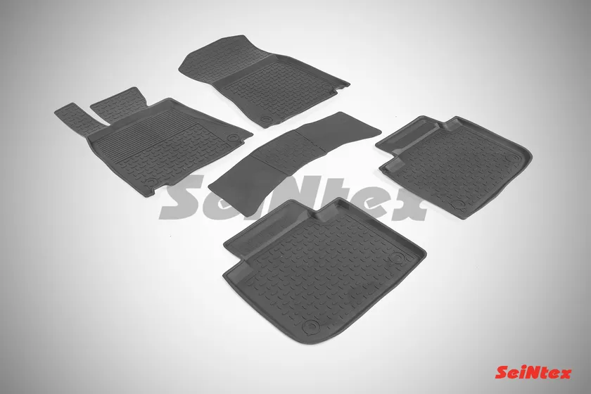 Коврики резиновые Seintex с высоким бортиком для салона Lexus GS IV 2012-2020