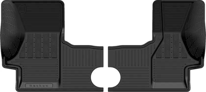 Коврики Rezkon резиновые передний ряд сидений для салона ГАЗ 3310 Валдай 2004-2015