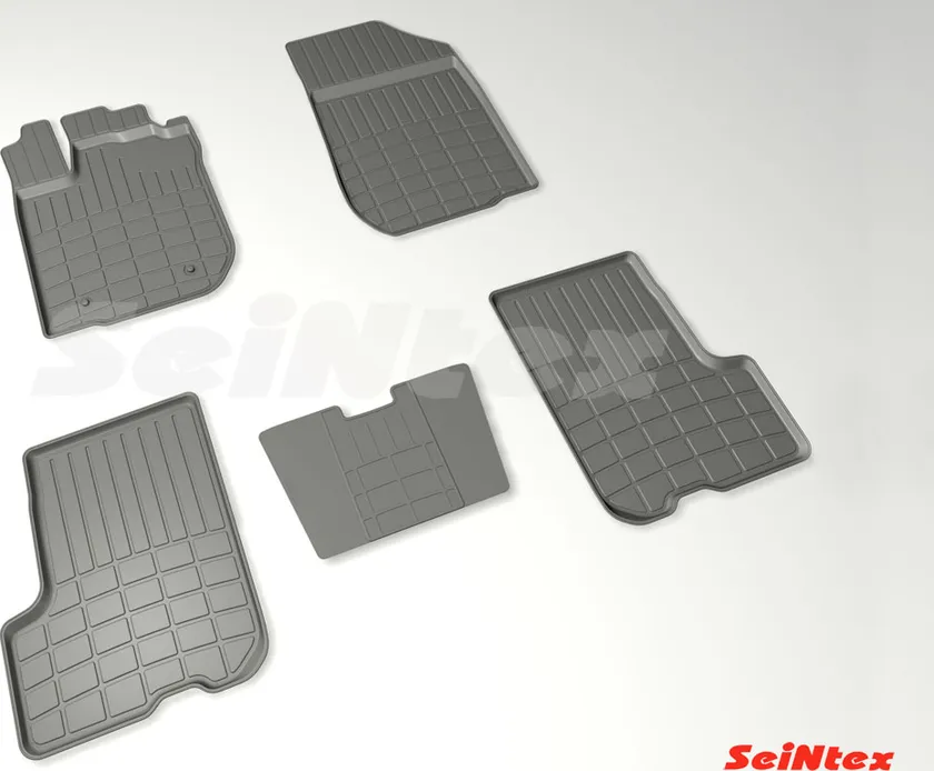 Коврики резиновые Seintex (с низким бортом) для салона Renault Sandero II 2014-2020