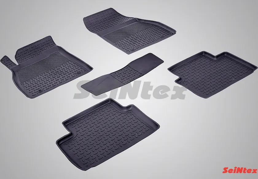 Коврики резиновые Seintex с высоким бортиком для салона Opel Insignia 2008-2020