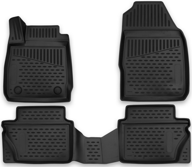 Коврики 3D Format c повышенной износостойкостью для салона Ford Fiesta VI 2015-2020