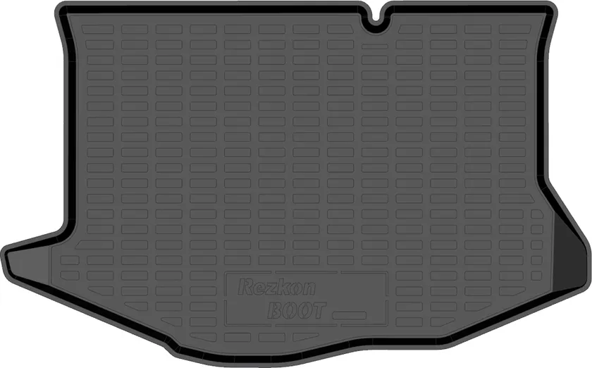 Коврик пластиковый (ПЭТ) Rezkon для багажника Ford Fiesta хэтчбек 2015-2020