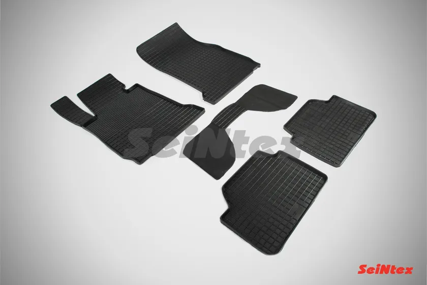 Коврики резиновые Seintex с узором сетка для салона BMW 1 F20, F21 2013-2020