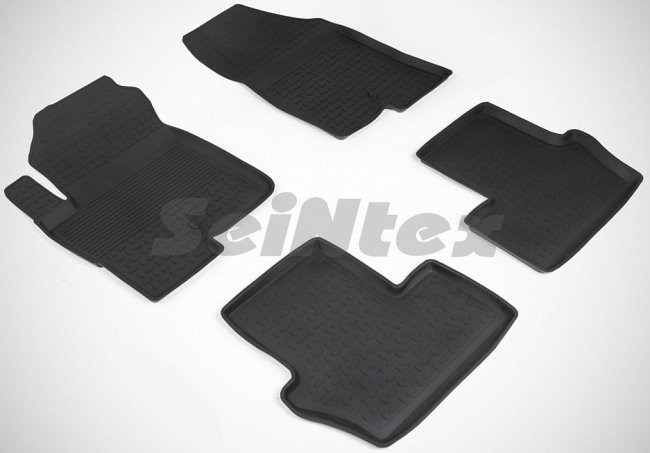 Комплект ковриков 3D Seintex для салона Toyota CH-R I рестайлинг 2019-2020 черные