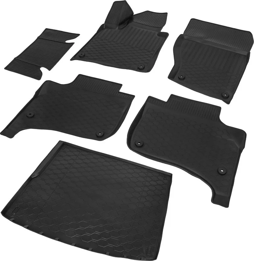 Комплект ковриков Rival для салона и багажника Volkswagen Touareg II рестайлинг 2014-2018