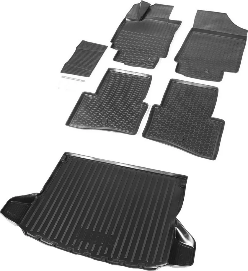 Комплект ковриков Rival для салона и багажника Hyundai Creta 2016-2020