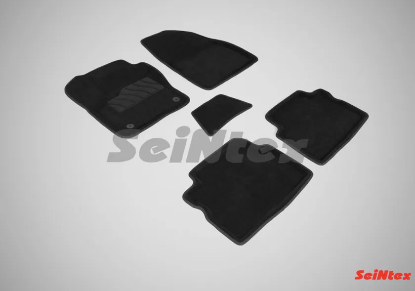 Коврики Seintex 3D ворсовые для салона Ford Kuga I 2008-2012 Серые