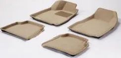 Коврики Seintex 3D ворсовые для салона Honda Civic VIII седан 2006-2011 Бежевые