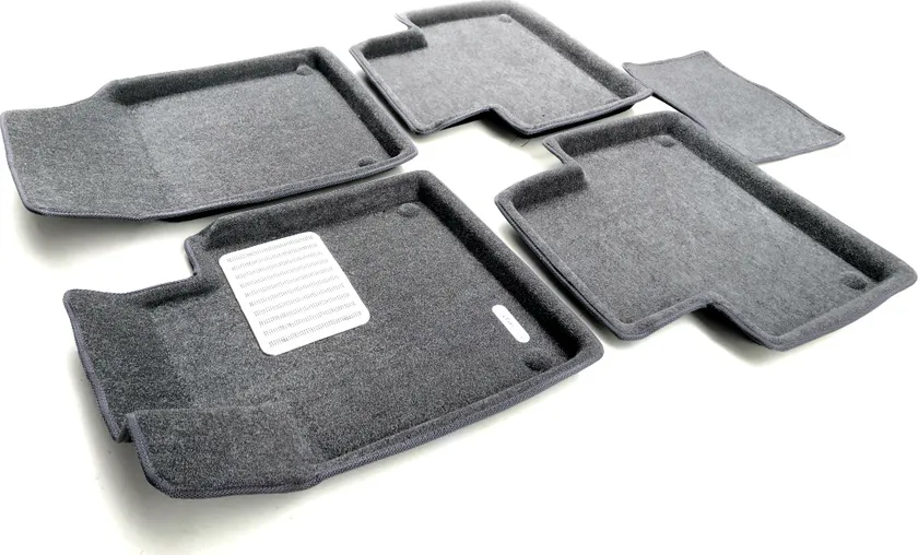 Коврики текстильные Euromat 3D Lux для салона Volvo XC90 II 2014-2020 Темно-серые
