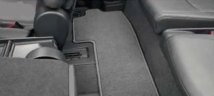 Коврики ворсовые Тойота Мотор (оригинал) для салона (3-й ряд) Toyota Highlander II рестайлинг 2010-2013 Серые