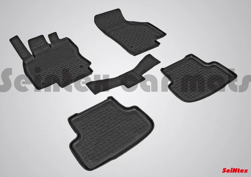 Коврики резиновые Seintex с высоким бортиком для салона Audi A3 8V 2012-2020