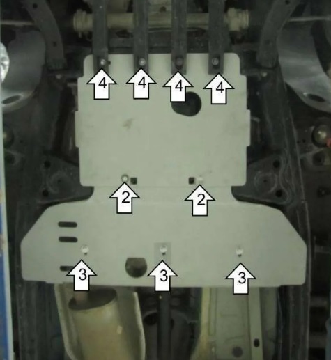 Защита Мотодор для КПП и РК Volkswagen Amarok I 2010-2016