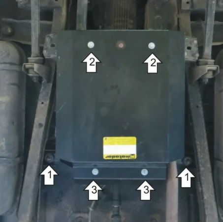 Защита Мотодор для раздаточной коробки УАЗ Патриот 2013-2020