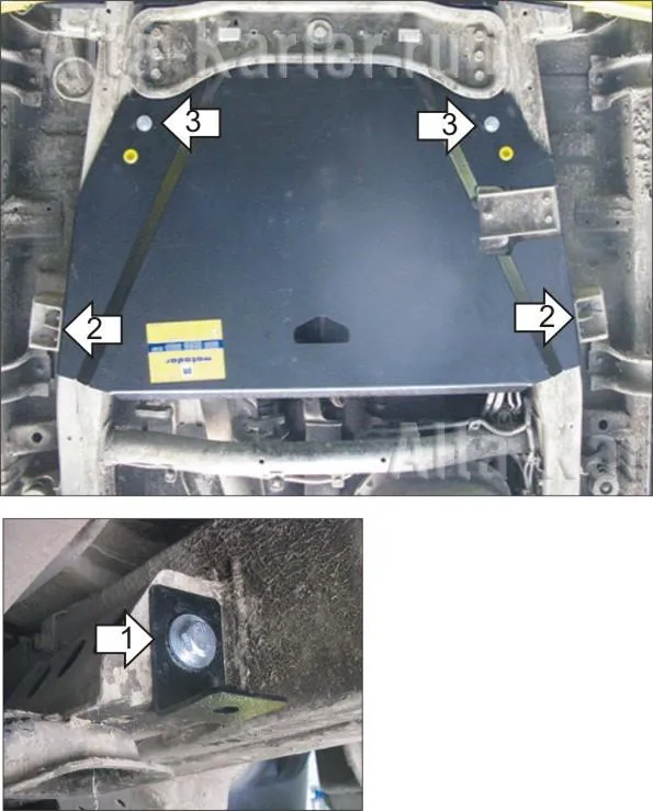 Защита Мотодор для РК Mitsubishi Pajero Sport II 2008-2015