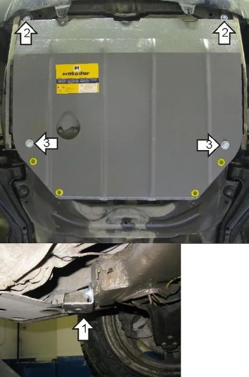 Защита Мотодор для картера, КПП Lаnd Rover Freelander I 1997-2006