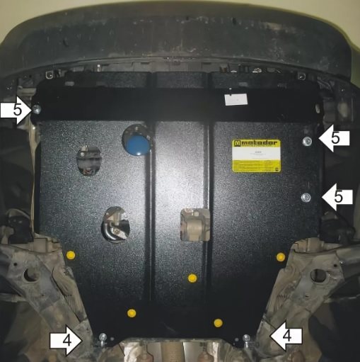 Защита Мотодор для двигателя, КПП Kia Soul I 2011-2013