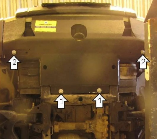 Защита Мотодор для переднего бампера, радиатора, рулевых тяг Lаnd Rover Discovery III 2005-2009