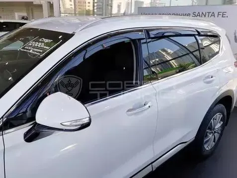 Дефлекторы Cobra Tuning для окон Hyundai Santa Fe IV 2018-2020