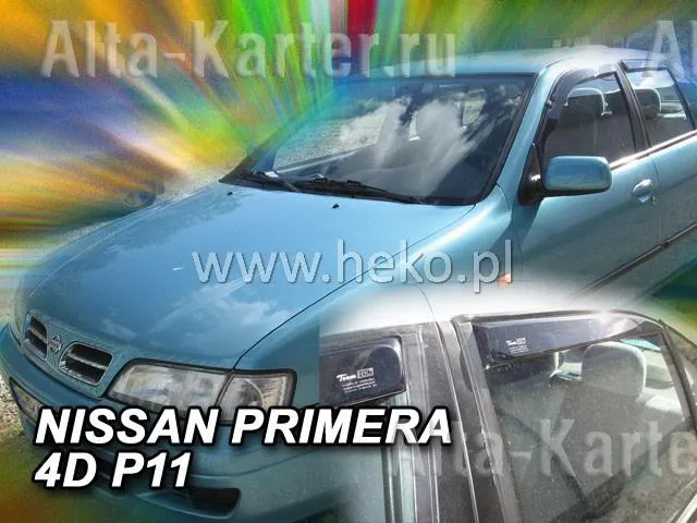 Дефлекторы Heko для окон Nissan Primera P11 седан, xэтчбек 1996-2001