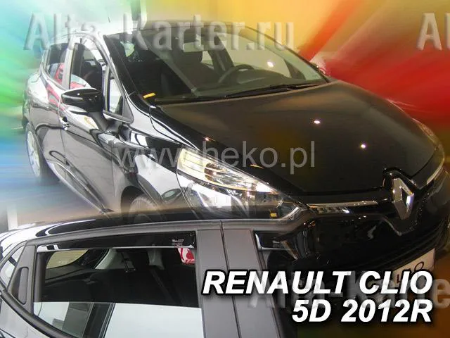 Дефлекторы Heko для окон Renault Clio IV 5-дв