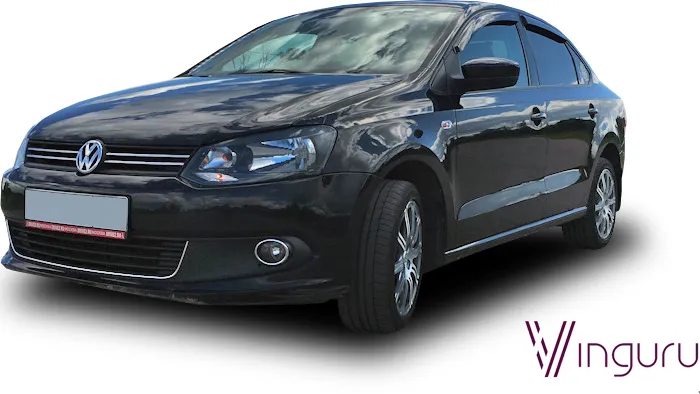 Дефлекторы Vinguru для окон Volkswagen Polo V седан 2010-2020