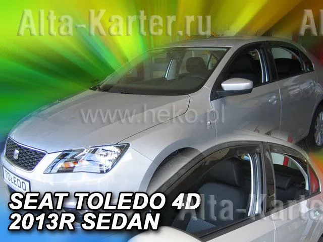 Дефлекторы Heko для окон Seat Toledo IV седан 2013-2020