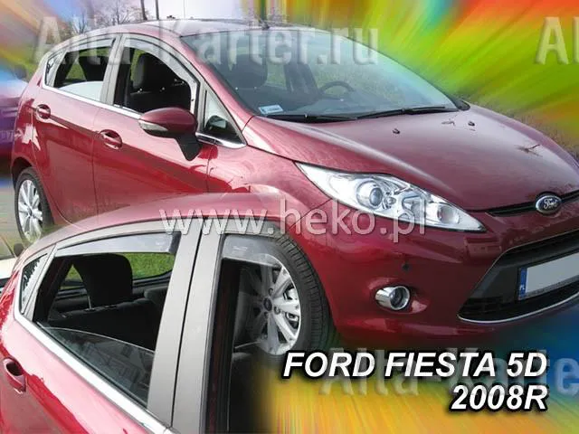 Дефлекторы Heko для окон Ford Fiesta VI MK7 5-дв