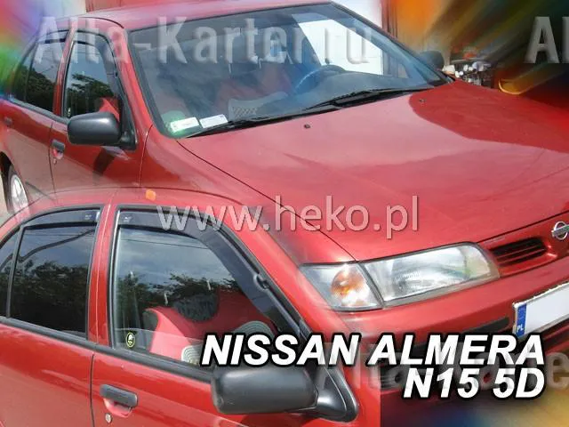 Дефлекторы Heko для окон Nissan Almera N15 седан 1995-2000