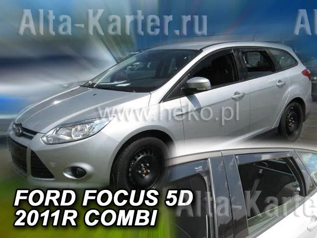 Дефлекторы Heko для окон Ford Focus III универсал 2011-2020