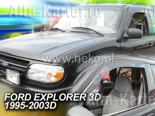 Дефлекторы Heko для окон Ford Explorer II 3-дв