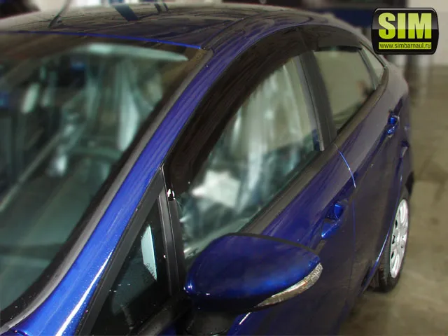Дефлекторы SIM для окон Ford Fiesta VI рестайлинг седан 2012-2019
