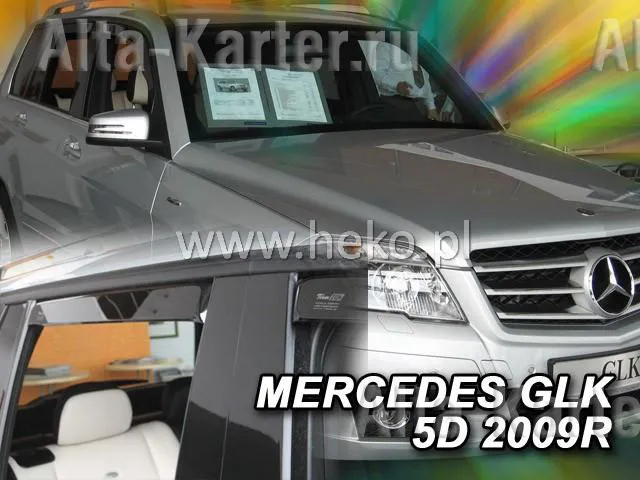 Дефлекторы Heko для окон Mercedes-Benz GLK-Класс X204 5-дв