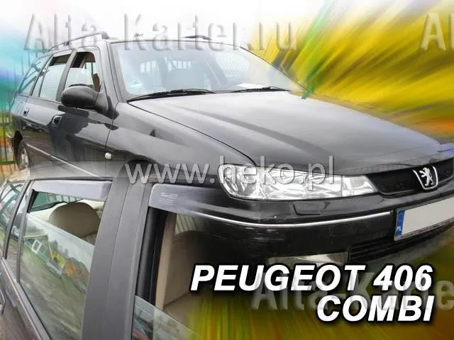 Дефлекторы Heko для окон Peugeot 406 универсал 1995-2004
